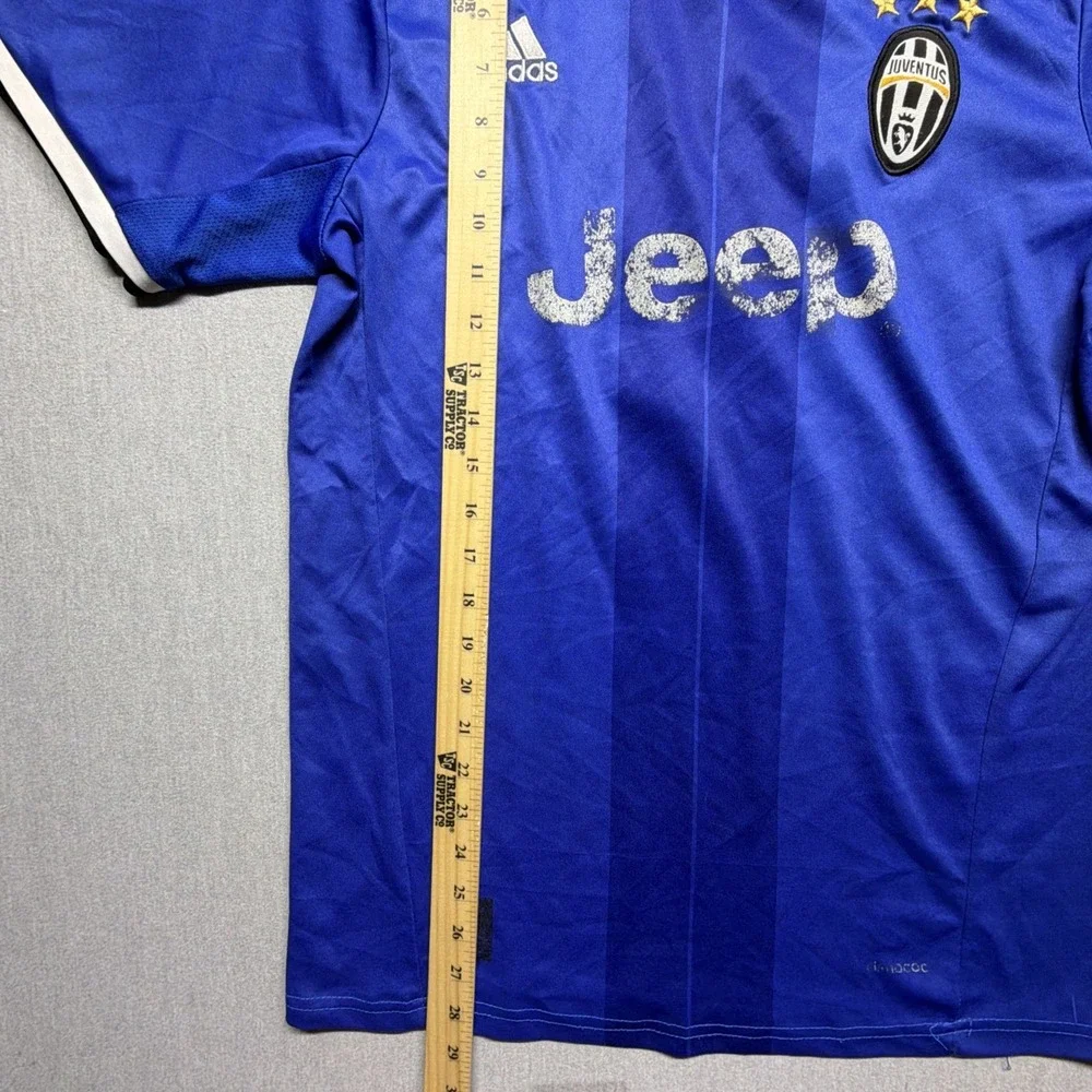 Adidas Juventus 2016-2017‎ Away Jersey Size Medium Men's Blue Jeep
